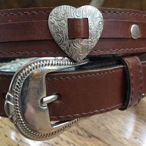 💕Western Belt with Metal Hearts